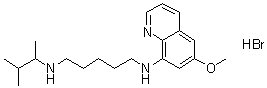 N-(1,2-Dimethylpropyl)-N'-(6-methoxy-8-quinolinyl)-1,5-pentanediamine monohydrobromide molecular structure (CAS 6935-39-3)