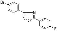 structure of CAS# 694521-68-1, 3-(4-Bromophenyl)-5-(4-fluorophenyl)-1,2,4-oxadiazole