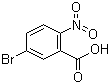 structure of CAS# 6950-43-2, 5-Bromo-2-nitrobenzoic acid