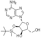2'-O-tert-Butyldimethylsilyladenosine molecular structure (CAS 69504-13-8)