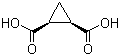 structure of CAS# 696-74-2, cis-1,2-Cyclopropanedicarboxylic acid;1,2-cis-Cyclopropanedicarboxylic acid; NSC 167091