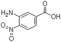 结构式 CAS# 6968-22-5, 3-氨基-4-硝基苯甲酸