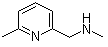 structure of CAS# 6971-57-9, N,6-Dimethyl-2-pyridinemethanamine