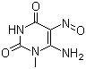 结构式 CAS# 6972-78-7, 6-氨基-1-甲基-5-亚硝基尿嘧啶