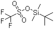 结构式 CAS# 69739-34-0, 叔丁基二甲硅基三氟甲磺酸酯