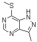 3-Methyl-7-(methylthio)pyrazolo[4,3-d]pyrimidine molecular structure (CAS 6974-02-3)