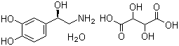 Noradrenaline bitartrate molecular structure (CAS 69815-49-2)