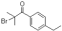 结构式 CAS# 698394-60-4, 2-溴-1-(4-乙基苯基)-2-甲基丙烷-1-酮