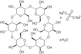 structure of CAS# 699020-02-5, alpha-Cyclodextrin hydrate sulfate sodium salt;alpha-Cyclodextrin hydrogen sulfate sodium salt hydrate