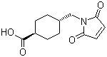 结构式 CAS# 69907-67-1, 反式-4-(马来酰亚胺甲基)环己烷羧酸
