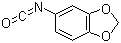 structure of CAS# 69922-28-7, 3,4-(Methylenedioxy)phenyl isocyanate;5-Isocyanato-1,3-benzodioxole