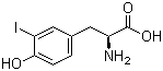 structure of CAS# 70-78-0, 3-Iodo-L-tyrosine