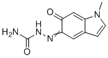 structure of CAS# 70063-06-8, Carbazochrome Impurity 1;2-(1-methyl-6-oxo-1,6-dihydro-5H-indol-5-ylidene)hydrazine-1-carboxamide