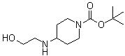 结构式 CAS# 701298-37-5, 4-((2-羟基乙基)氨基)哌啶-1-羧酸叔丁酯