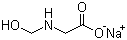 structure of CAS# 70161-44-3, Sodium hydroxymethyl glycinate;N-(Hydroxymethyl)glycine monosodium salt; Sodium hydroxymethylamino acetate