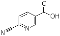 structure of CAS# 70165-31-0, 6-Cyanonicotinic acid;6-Cyanopyridine-3-carboxylic acid