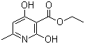 structure of CAS# 70254-52-3, Ethyl 2,4-dihydroxy-6-methyl-3-pyridinecarboxylate;2,4-Dihydroxy-6-methyl-3-pyridinecarboxylic acid ethyl ester