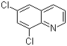 structure of CAS# 703-66-2, 6,8-Dichloroquinoline