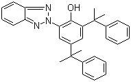 2-(2H-Benzotriazol-2-yl)-4,6-bis(1-methyl-1-phenylethyl)phenol molecular structure (CAS 70321-86-7)