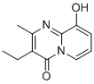 structure of CAS# 70381-47-4, Paliperidone Impurity 6;3-ethyl-9-hydroxy-2-methyl-4H-pyrido[1,2-a]pyrimidin-4-one