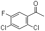 structure of CAS# 704-10-9, 2',4'-Dichloro-5'-fluoroacetophenone;1-(2,4-Dichloro-5-fluorophenyl)ethan-1-one