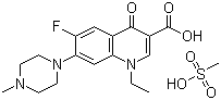 structure of CAS# 70458-95-6, Pefloxacin mesylate;1-Ethyl-6-fluoro-7-(4-methylpiperazin-1-yl)-4-oxoquinoline-3-carboxylic acid monomethanesulfonate