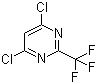 4,6-二氯-2-(三氟甲基)嘧啶分子结构 (CAS 705-24-8)