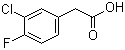 结构式 CAS# 705-79-3, 3-氯-4-氟苯乙酸