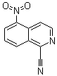 5-Nitro-1-isoquinolinecarbonitrile molecular structure (CAS 70538-52-2)