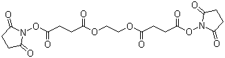 结构式 CAS# 70539-42-3, 乙二醇-双(丁二酸 N-羟基琥珀酰亚胺酯)