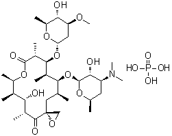 结构式 CAS# 7060-74-4, 竹桃霉素磷酸盐