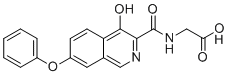 structure of CAS# 708263-68-7, Roxadustat Desmethyl;N-[(4-Hydroxy-7-phenoxy-3-isoquinolinyl)carbonyl]glycine