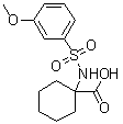 1-[[(3-Methoxyphenyl)sulfonyl]amino]cyclohexanecarboxylic acid molecular structure (CAS 708285-81-8)