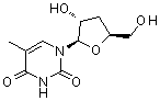 5-Methyl-3'-deoxyuridine molecular structure (CAS 7084-29-9)