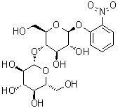 2-Nitrophenyl 4-O-beta-D-glucopyranosyl-beta-D-glucopyranoside molecular structure (CAS 70867-33-3)