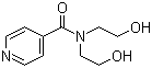 N,N-Bis(2-hydroxyethyl)isonicotinamide molecular structure (CAS 70892-82-9)