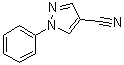 structure of CAS# 709-04-6, 1-Phenylpyrazole-4-carbonitrile;1-Phenyl-1H-pyrazole--4-carbonitrile