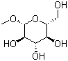 甲基 beta-D-吡喃葡萄糖苷分子结构 (CAS 709-50-2)