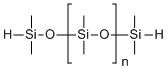 structure of CAS# 70900-21-9, Poly(dimethylsiloxane) hydride terminated;Polysiloxanes di-Me hydrogen-terminated; Di-Me-Siloxanes and Silicones hydrogen-terminated