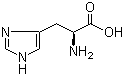 structure of CAS# 71-00-1, L-Histidine;His; L-2-Amino-3-(4-imidazolyl)propionic acid