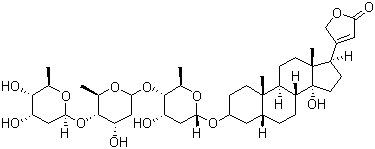 洋地黄毒甙分子结构 (CAS 71-63-6)