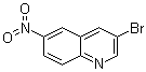 结构式 CAS# 7101-95-3, 3-溴-6-硝基喹啉