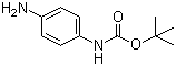 结构式 CAS# 71026-66-9, (4-氨基苯基)氨基甲酸叔丁酯; N-Boc-对苯二胺