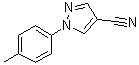 1-(4-Methylphenyl)-1H-pyrazole-4-carbonitrile molecular structure (CAS 712-72-1)
