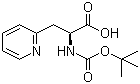 structure of CAS# 71239-85-5, Boc-3-(2-pyridyl)-L-alanine;Boc-3-(2-pyridyl)-Ala-OH