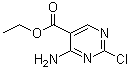 结构式 CAS# 71406-78-5, 4-氨基-2-氯嘧啶-5-羧酸乙酯