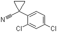 structure of CAS# 71463-55-3, 1-(2,4-Dichlorophenyl)cyclopropane-1-carbonitrile;1-(2,4-Dichlorophenyl)-1-cyclopropyl cyanide