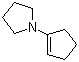 结构式 CAS# 7148-07-4, 1-(1-吡咯烷)环戊烯; 1-环戊烯基吡烙烷