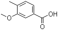structure of CAS# 7151-68-0, 3-Methoxy-4-methylbenzoic acid;3-Methoxy-p-toluic acid; 4-Methyl-m-anisic acid