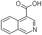 结构式 CAS# 7159-36-6, 4-异喹啉甲酸